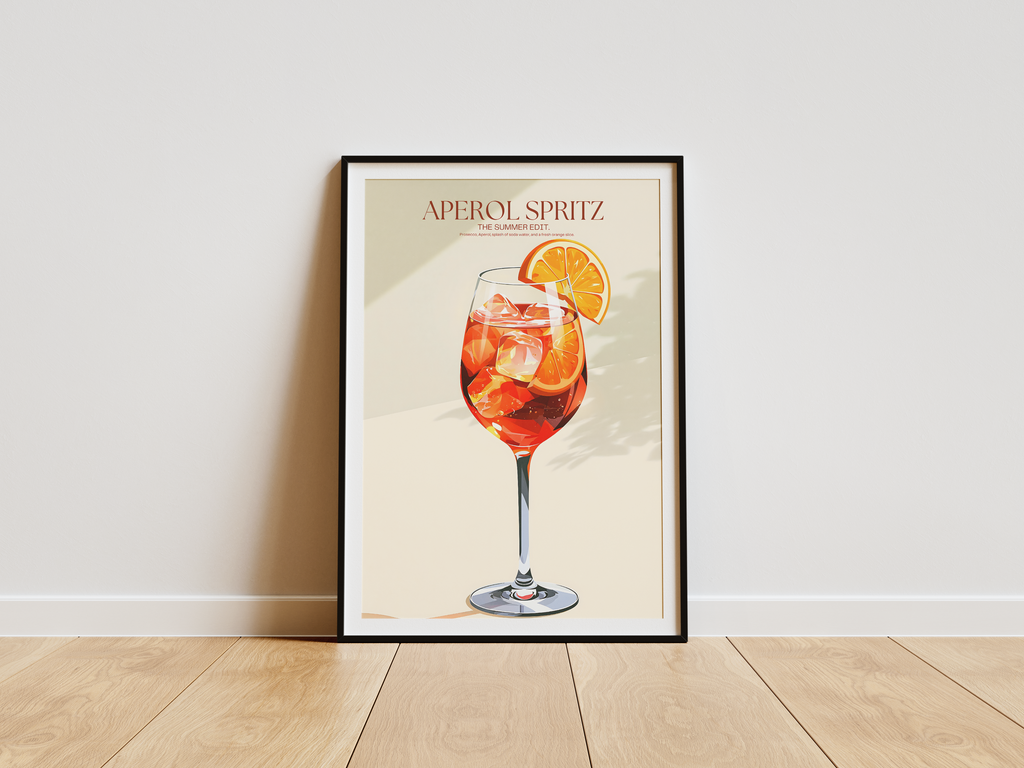The Aperitivo Hour – Aperol Spritz Art Print