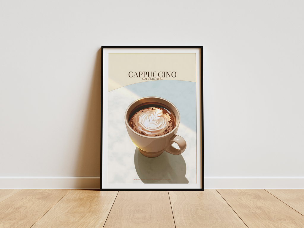 The Morning Ritual – Cappuccino Art Print