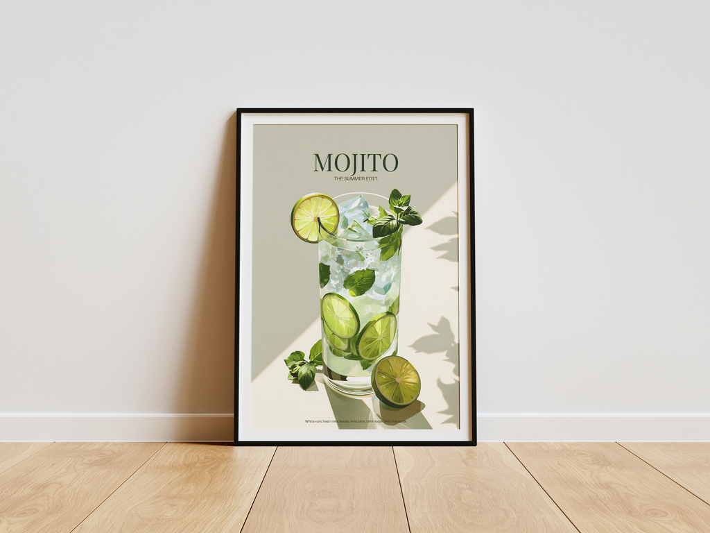 The Cuban Classic – Mojito Art Print