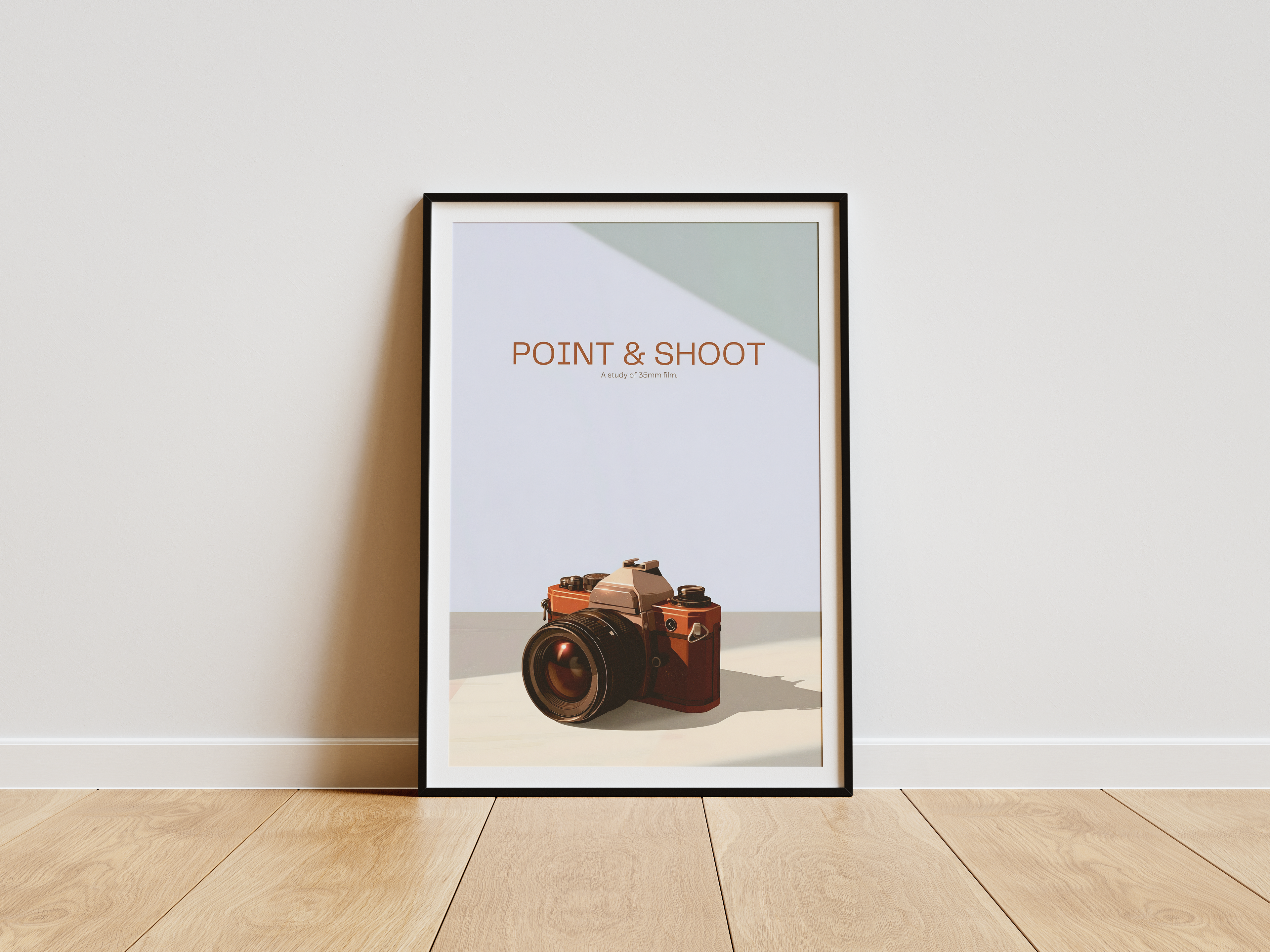 Analog Camera | Minimalist Vintage Poster | Aesthetic Room Decor | Matte Premium Print